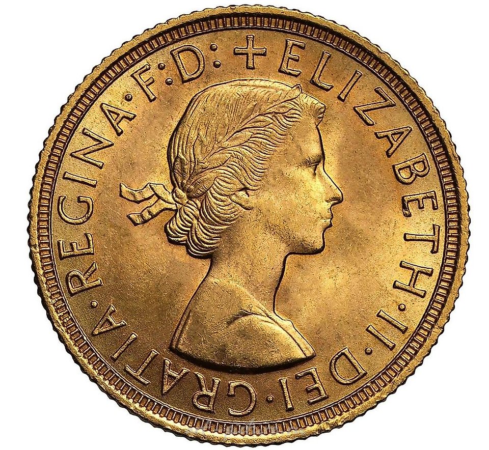 Елизавета II 1958 Соверен