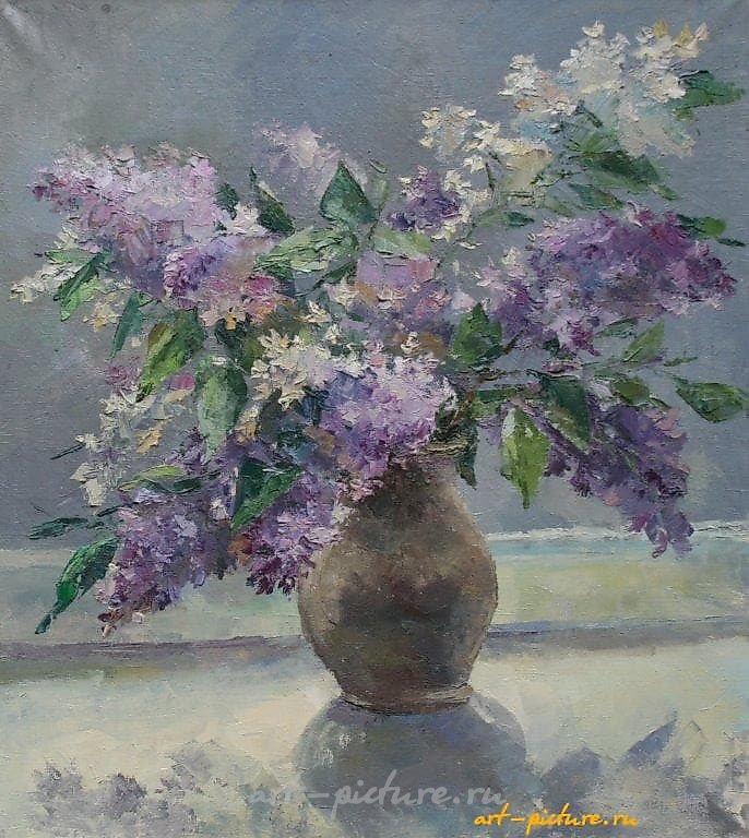 Сирень. Холст, масло. 50 х 45 см