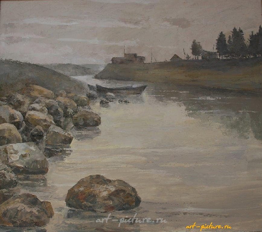 У реки. Холст, масло. 42 х 68 см.