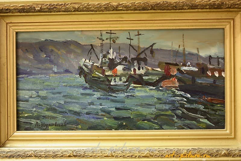В порту картон, масло 