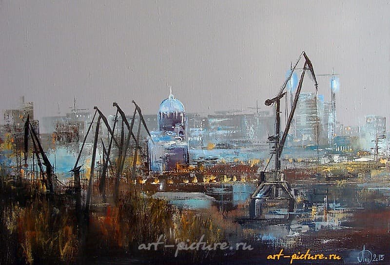 Самара.Вечер масло,холст