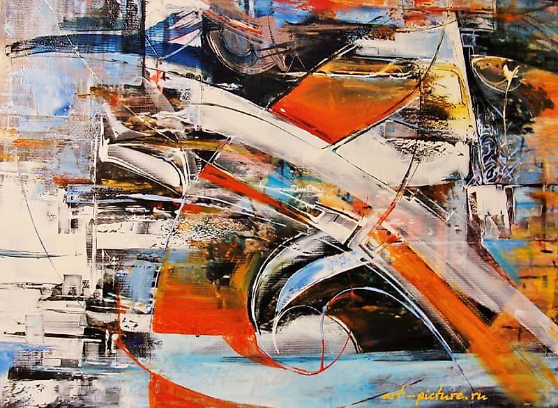 熨烫现实 油画，画布