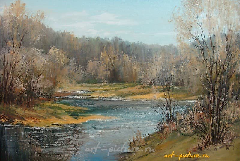Весенний пейзаж масло,холст