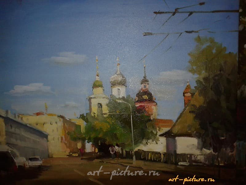 Москва.Улица Варварка холст,масло 