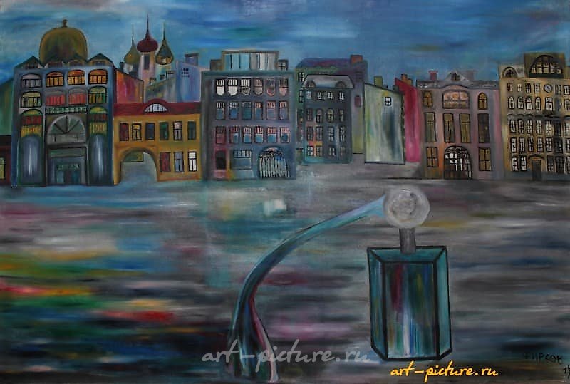 Houses | Дома Oil on canvas | Холст, масло 