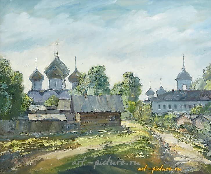 Каргопольский пейзаж масло, холст 