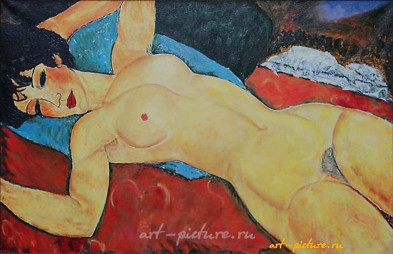 Лежащая Кариатида (копия Амадео Модильяни) холст, масло 