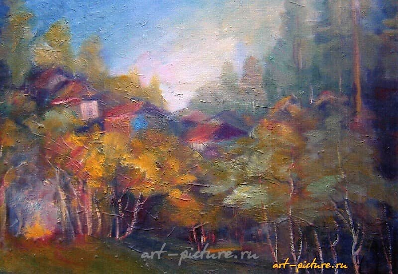 Вечер перед праздником. холст масло 