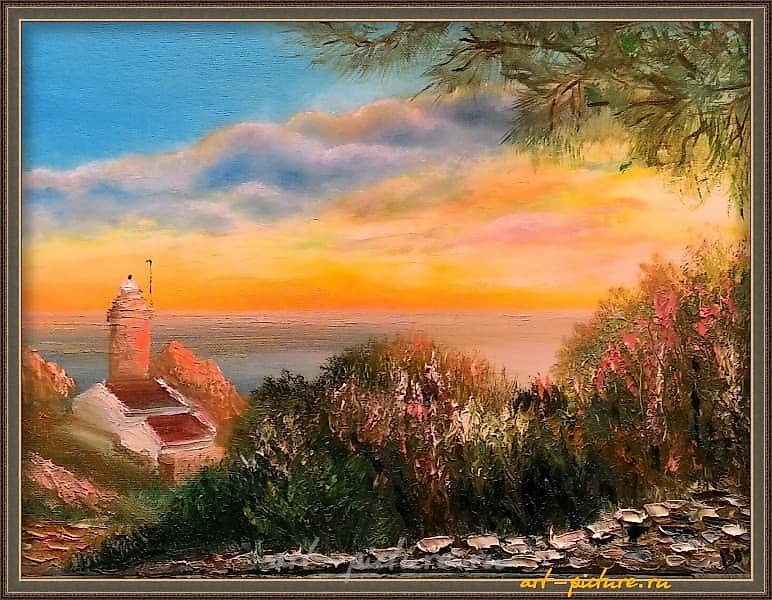 Турция. масло, холст на картоне, мастихин 