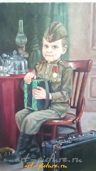 Костюмированный портрет мальчика Холст, масло 