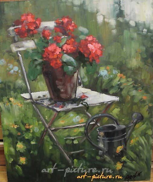 Цветы холст,масло 