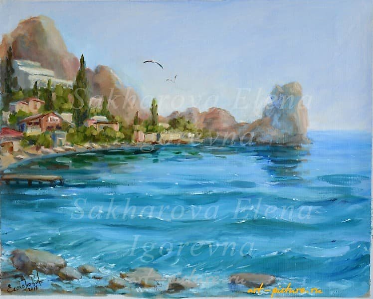 Две чайки холст, масло 