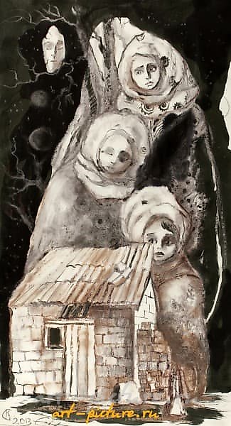 ДЕТИ ЗЕМЛИ (CHILDREN OF EARTH) СМЕШАННАЯ ТЕХНИКА (PAPER, MIXED TECHNIQUE) 