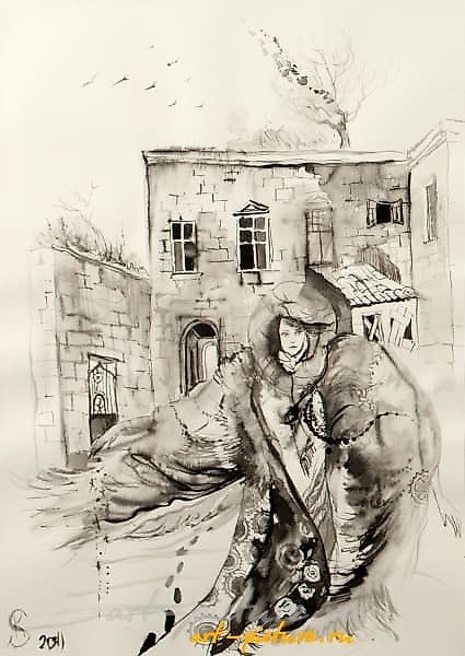 Революция (Revolution) бумага, тушь (paper, ink) 