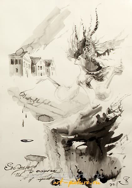 Соль эмиграции (Salt of emigration) тушь, бумага (ink, paper) 