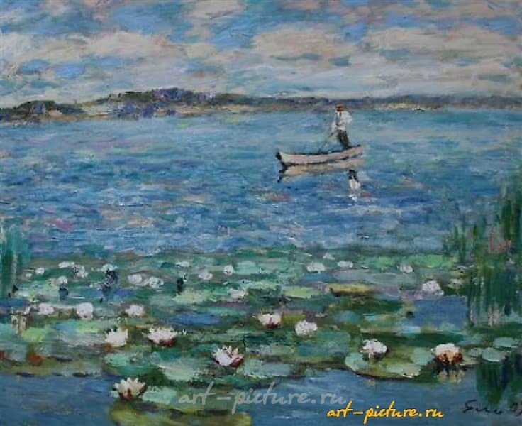 Озеро. Холст, масло. 73 х 90 см