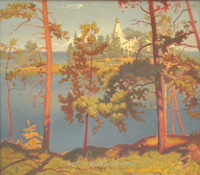 Валаам.Никольский скит. масло, холст