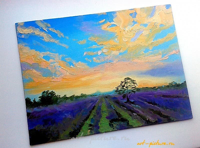 "Provence oil, canvas"
