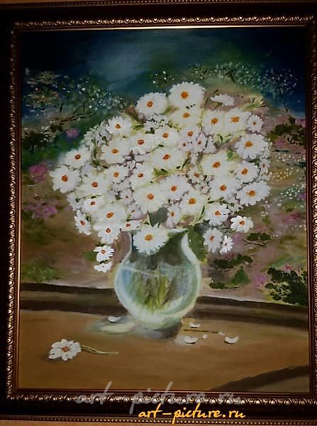 "Ромашки" Холст, масло