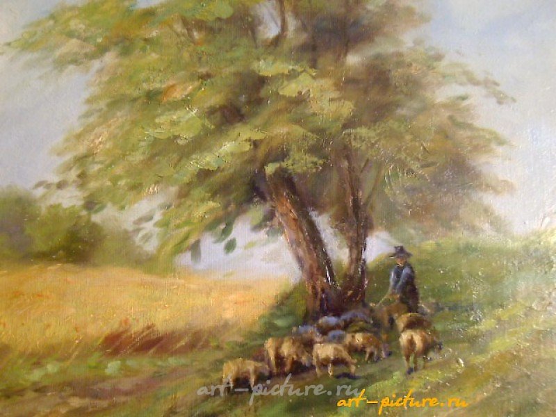 Сельский пейзаж, холст, масло. 60 х 80 см,