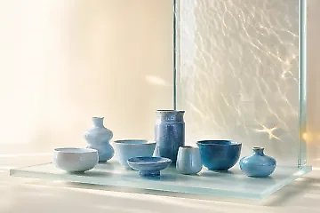 蓝色陶瓷