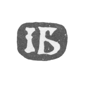 Клеймо мастера Буд Иаков - Москва - инициалы "IБ" - 1681-1720 гг.