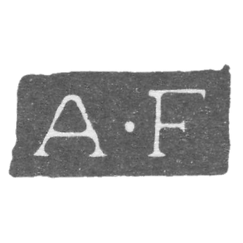 Клеймо мастера Форштедт Авраам (Forstedt Abraham) - Ленинград - инициалы "A-F"