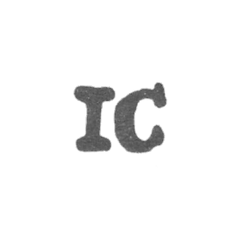 Клеймо мастера Карлсон Андерс Иоганн - Ленинград - инициалы "IC"