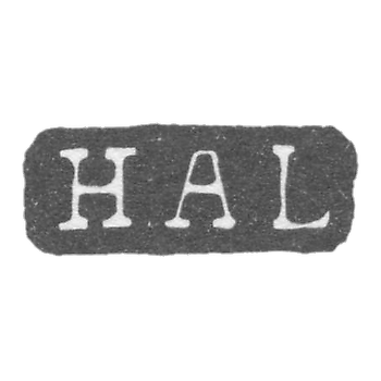 Клеймо мастера Лонг Генрих Август - Ленинград - инициалы "HAL"