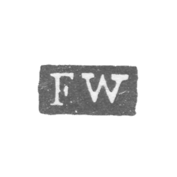 Клеймо мастера Веннерстрем Олоф Фредерик - Ленинград - инициалы "FW"