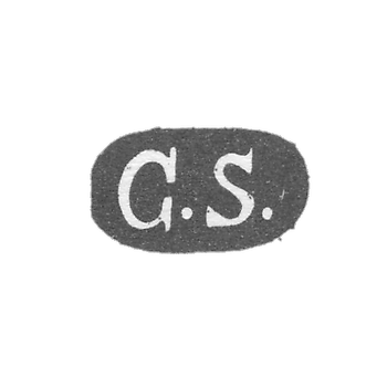 Клеймо мастера Симонссон Карл Густав - Ленинград - инициалы "G.S."