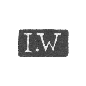 Клеймо мастера Варьюс Иоган - Ленинград - инициалы "I.W"