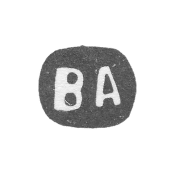 Клеймо мастера Агафонов Василий Семенов - Москва - инициалы "ВА" - 1895-1917 гг.