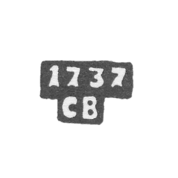 Годовое клеймо Москвы - 1737-1740 гг.