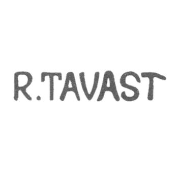 Клеймо мастера Таваст Роман - Таллин - инициалы "R.TAVAST" - 1920-1940 гг.