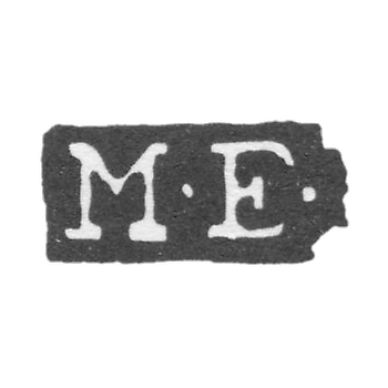 Клеймо мастера Энкенберг Михаэль - Ленинград - инициалы "M-E-"