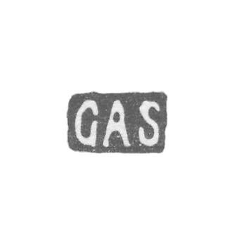 Клеймо мастера Зольман Густав Александр - Ленинград - инициалы "GAS"