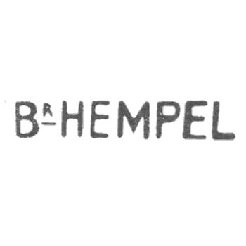 Клеймо братьев Хемпель - Киев - инициалы "B-HEMPEL" - 1899-1917 гг.