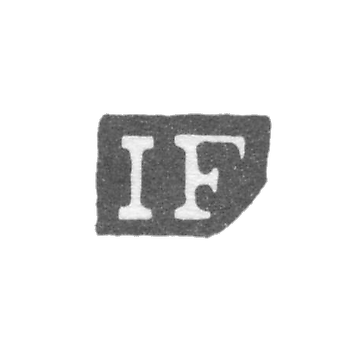 Клеймо мастера Фробергер Иоганн Аугуст Карл - Ленинград - инициалы "IF"
