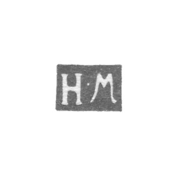 Клеймо пробирного мастера Ленинграда - Мощалкин Никифор - инициалы "Н-М" - 1772-1800 гг.