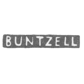 Клеймо мастера Бунтцель Якоб - Ленинград - инициалы "BUNZELL"