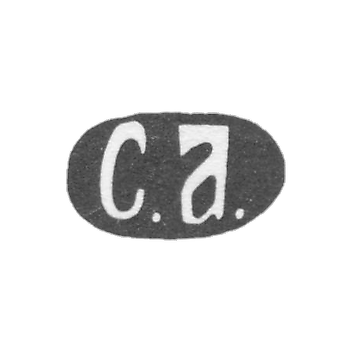 Клеймо мастера Агафонов Сергей Иванович - Москва - инициалы "С.А." - 1870-1897 гг.