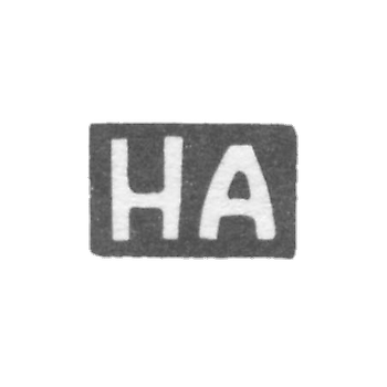 Клеймо мастера Антипов Николай Яковлев - с. Красное - инициалы "НА" - 1898 г.