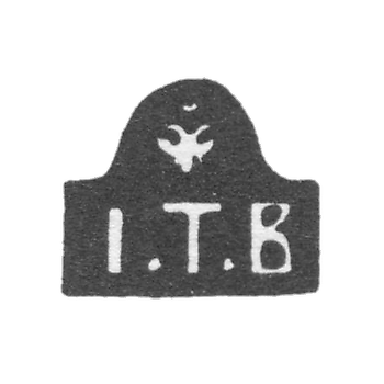 Клеймо мастера Бунцель Иоганн Теодор - Ленинград - инициалы "I.T.B" и двуглавый орел
