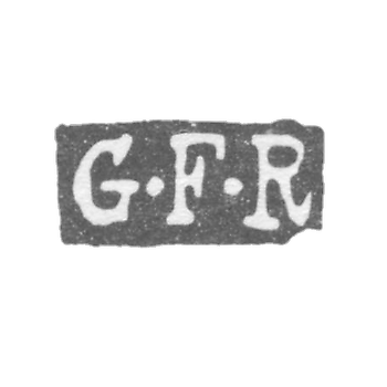 Клеймо неизвестного мастера Ленинграда - инициалы "G-F-R" - 1846-1849 гг.