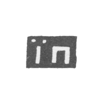 Клеймо неизвестного мастера Вологды - инициалы "IП" - 1758-1763 гг.
