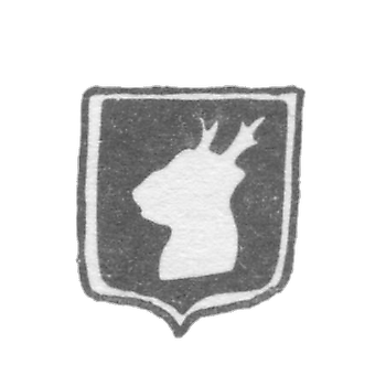 Городское клеймо Елгавы (Митава) 1855-1895 "Оленья голова"