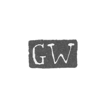 Клеймо мастера Вихманн Готфрид - Ленинград - инициалы "GW"