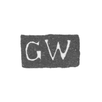 Клеймо мастера Вейс Густав - Ленинград - инициалы "GW" - 1782-1791 гг.