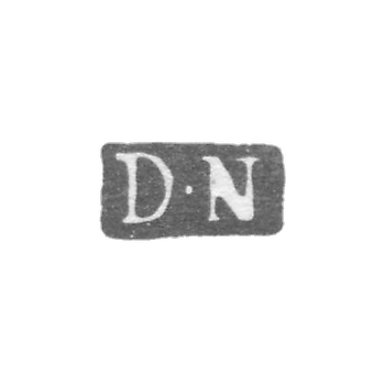 Клеймо мастера Неплин Давид - Ленинград - инициалы "D-N"